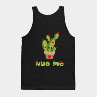 Cute Kawaii Cactus Hug Me Tank Top